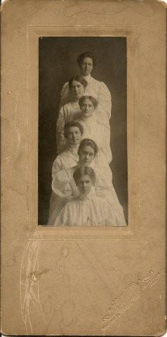 Unknown women, taken at Van Slyke Studio in Centerville, IA.  CA 1890's? (Submitted by Mary Martin)